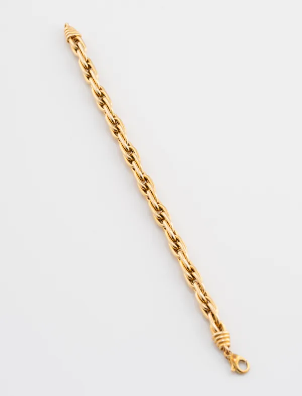 Bracelet Maille Epaisse Or Jaune