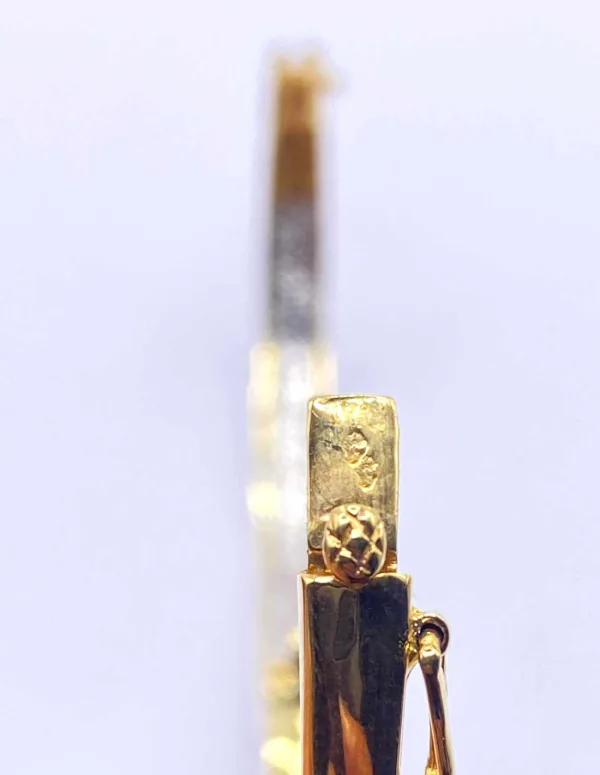 Bracelet demi-Jonc Ouvrant Or 18K & Diamants