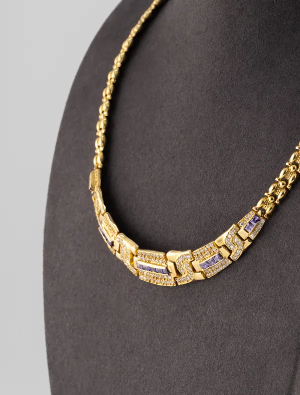 Collier Améthystes Or Jaune