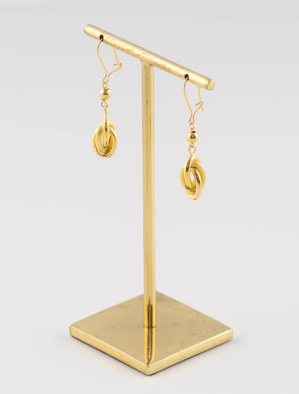 Boucles d'Oreilles Noeud Antillais Or Jaune
