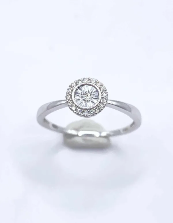 Bague Or Blanc & Diamants