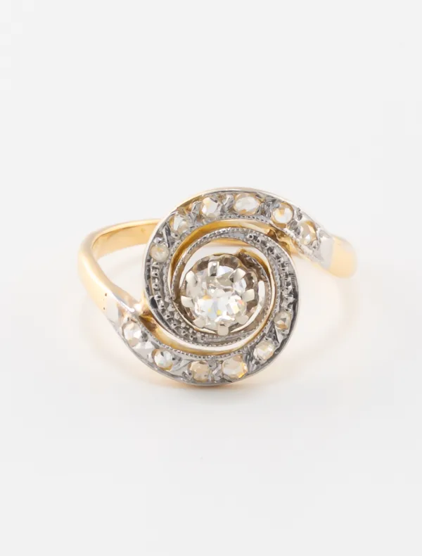 Bague Vintage Tourbillon 2 Ors