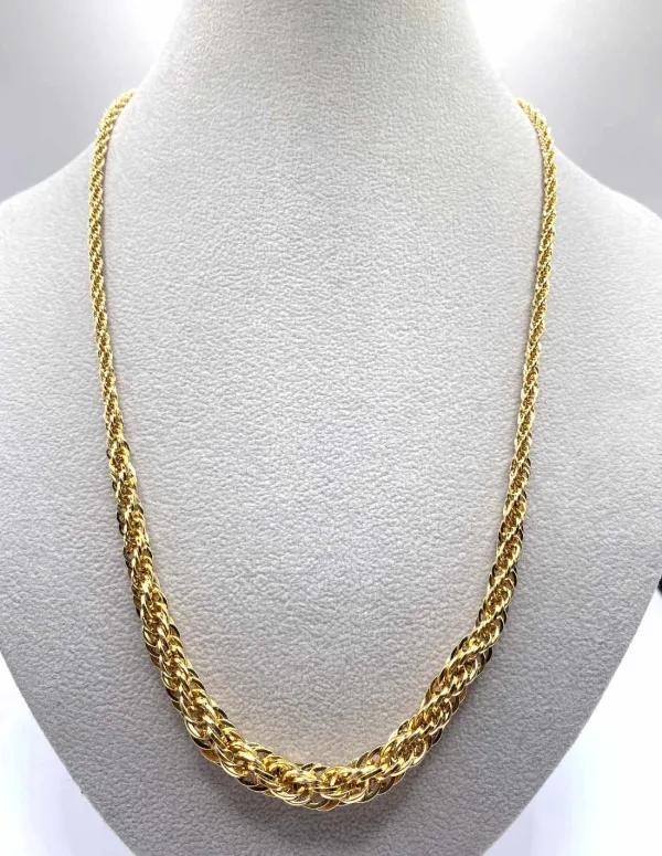 Collier Torsadé en Or Jaune 18K