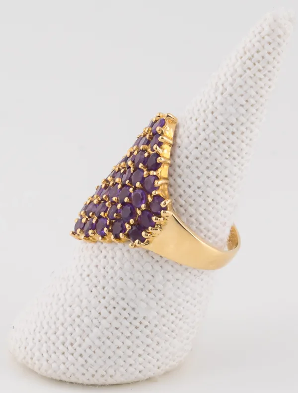 Bague Améthystes & Or Jaune