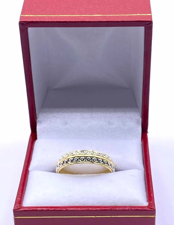 Alliance Bicolore Diamantée 18K