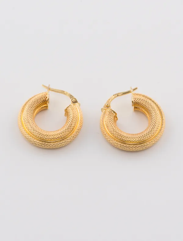 Boucles d'Oreilles Créoles Or Jaune