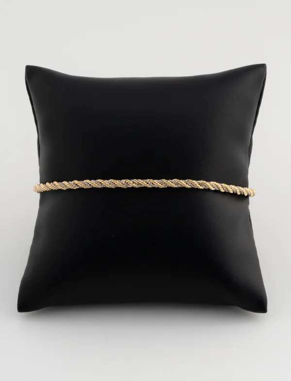 Bracelet Maille Torsadée 2 Ors