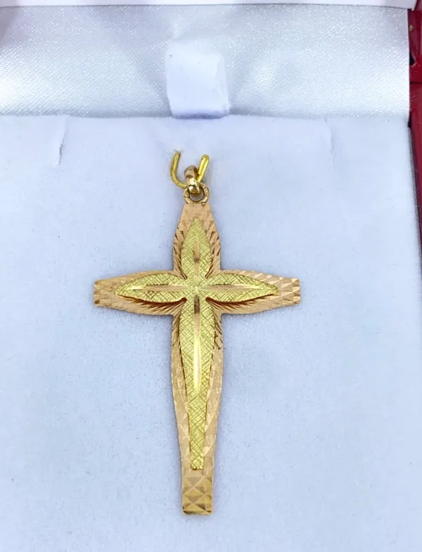 Pendentif Croix Ancienne 2 Ors