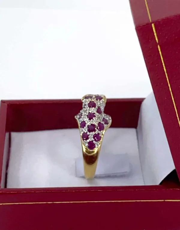 Bague Léopard Or, Rubis, Diamants & Emeraudes