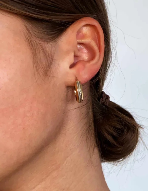 Paire de Boucles d'oreilles Créoles Or Jaune