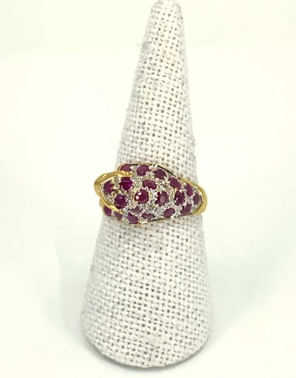 Bague Léopard Or, Rubis, Diamants & Emeraudes