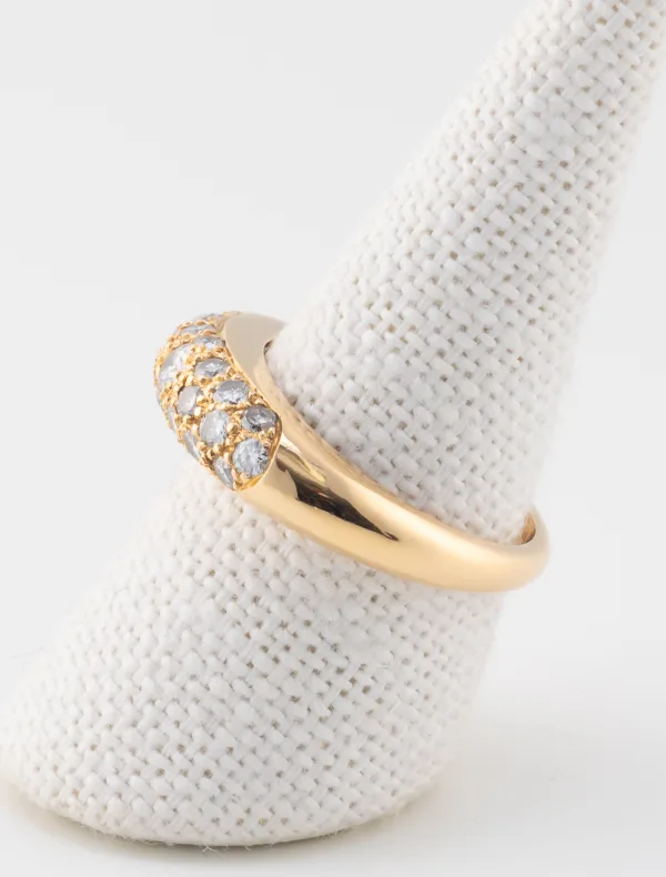 Bague Jonc Or Jaune & Diamants