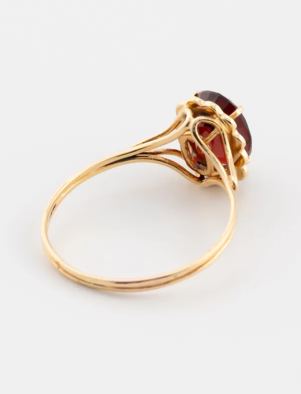 Bague Grenat Or Jaune