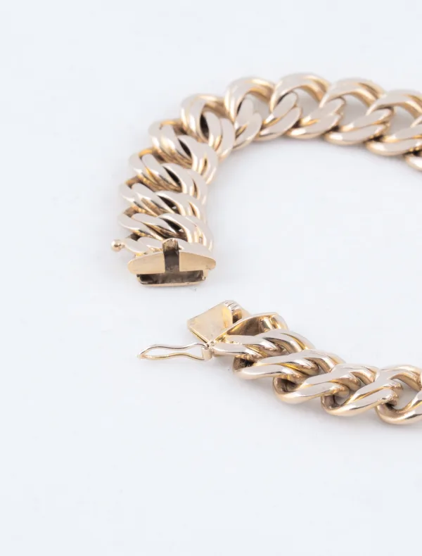 Bracelet Paires de Mailles Gourmettes Or