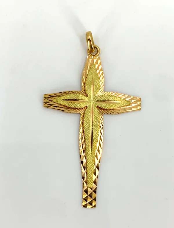 Pendentif Croix Ancienne 2 Ors