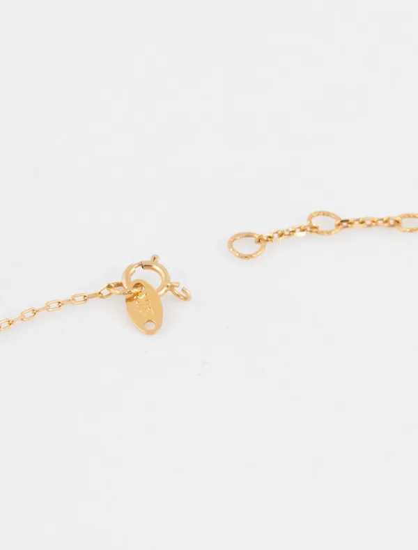 Collier Or jaune, Perles d'Or & Pampilles