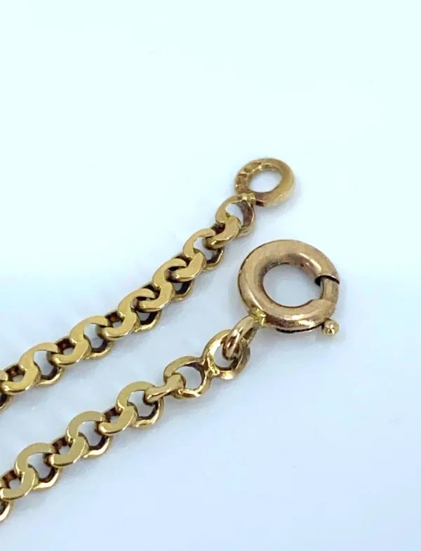 Chaine Mailles Infinity Plates Or Jaune