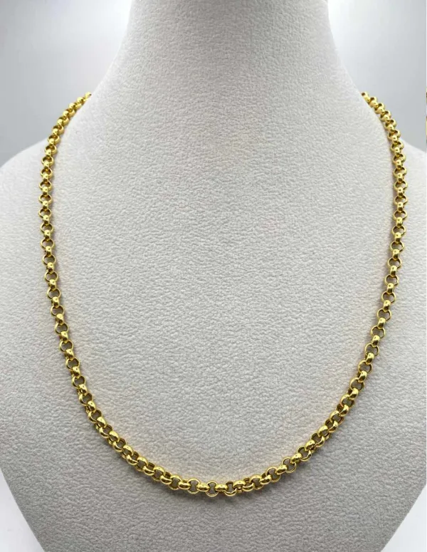 Chaine Maille Jaseron Or Jaune 18K