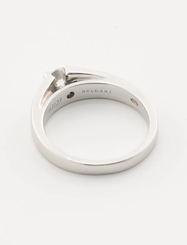 Bague Solitaire Platine Bulgari