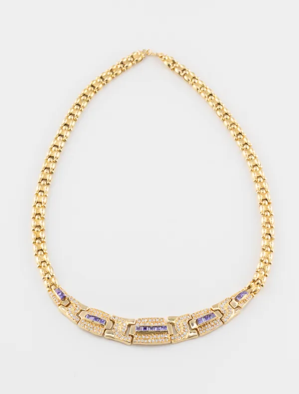 Collier Améthystes Or Jaune