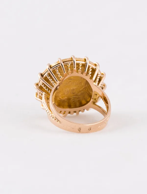 Bague Porte Pièce 20 Francs Or