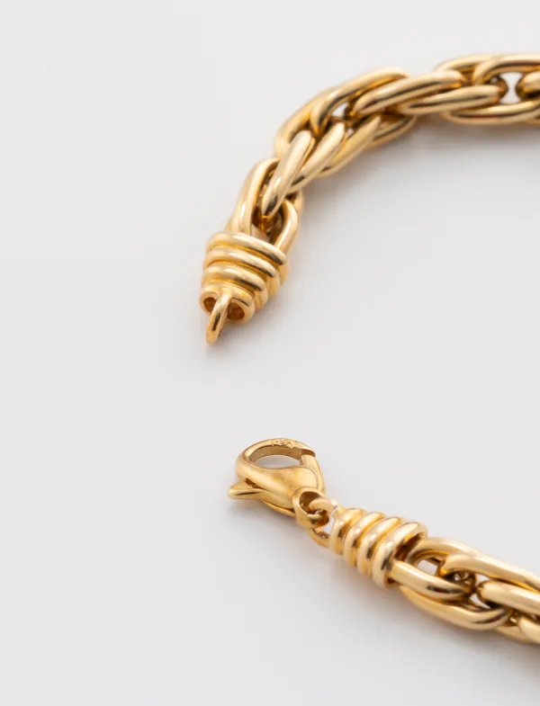 Bracelet Maille Epaisse Or Jaune