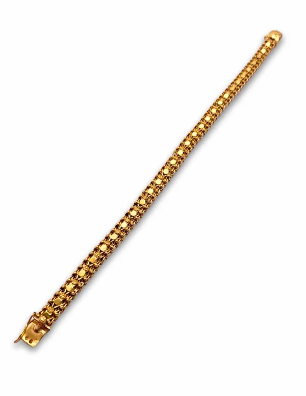 Bracelet Maille Fantaisie Or jaune 18k