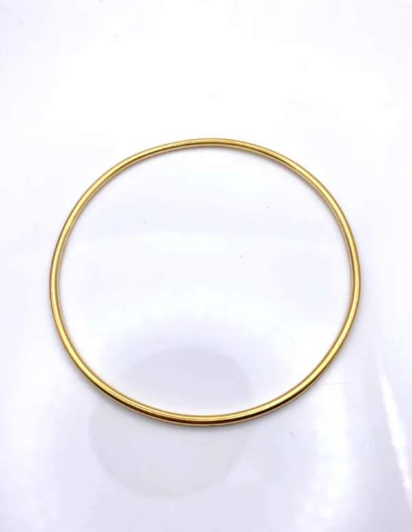 Bracelet Jonc Ovale Massif Or Jaune 18K