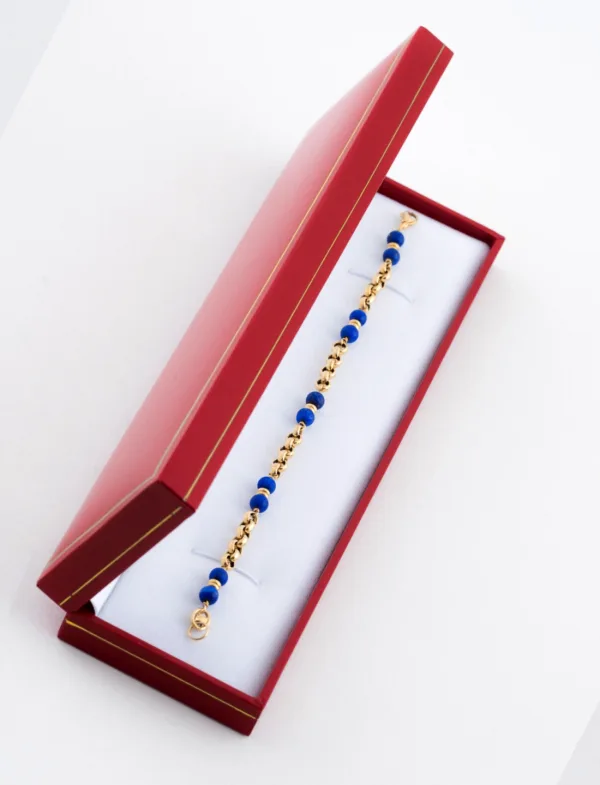 Bracelet Lapis Lazuli & Or Jaune