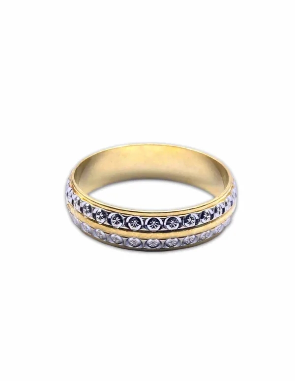 Alliance Bicolore Diamantée 18K