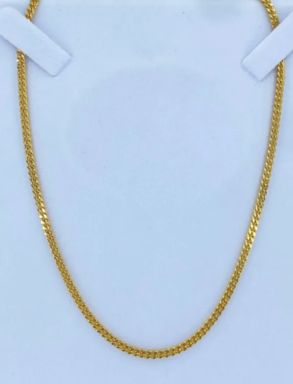 Chaine Maille Gourmette Or Jaune 18K