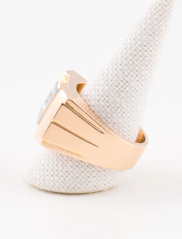 Chevalière Or Jaune & Diamant