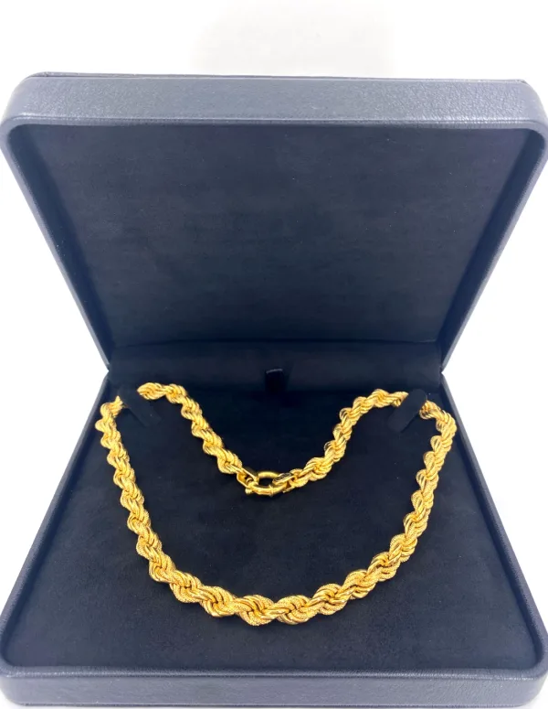 Collier Torsadé Or Jaune