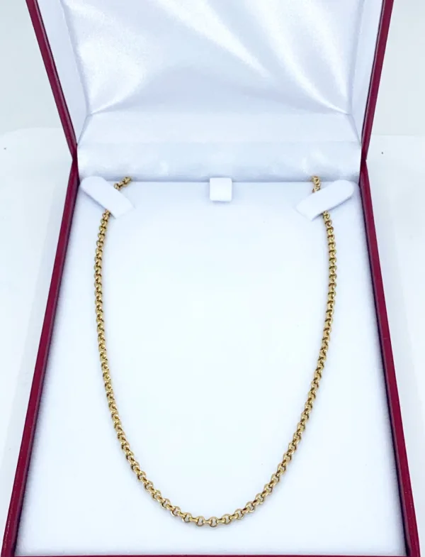 Chaine Mailles Infinity Plates Or Jaune