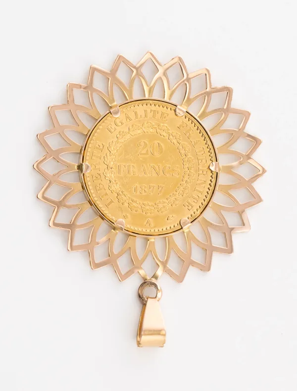 Pendentif Porte Pièce 20f Napoléon Or