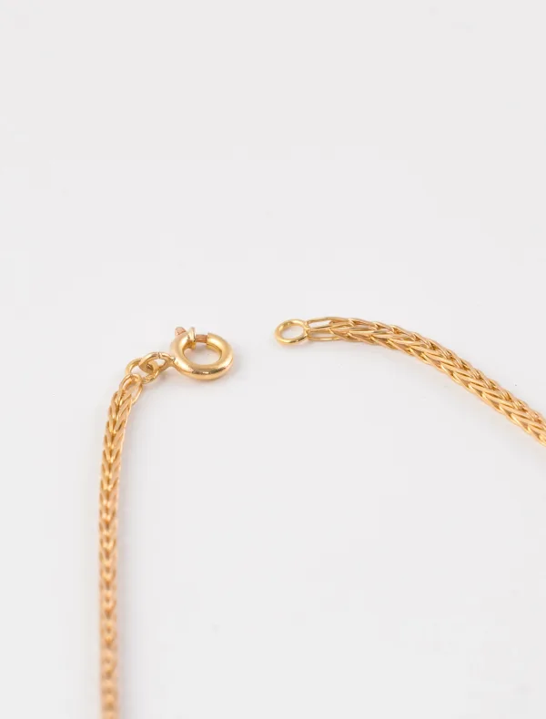 Collier Chaîne Maille Palmier Or Jaune