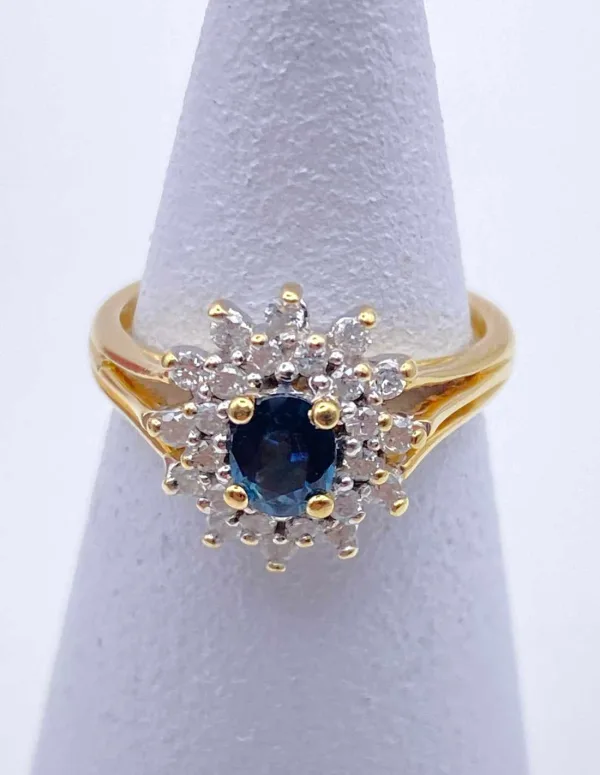 Bague Marguerite Saphirs & Diamants
