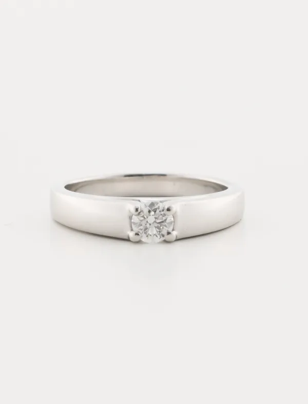 Bague Solitaire Platine Bulgari