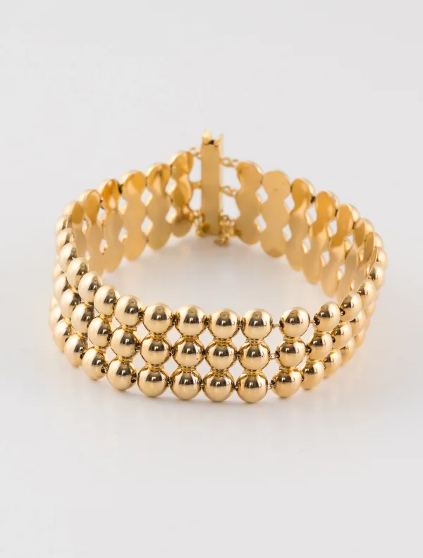 Bracelet Manchette Or Jaune
