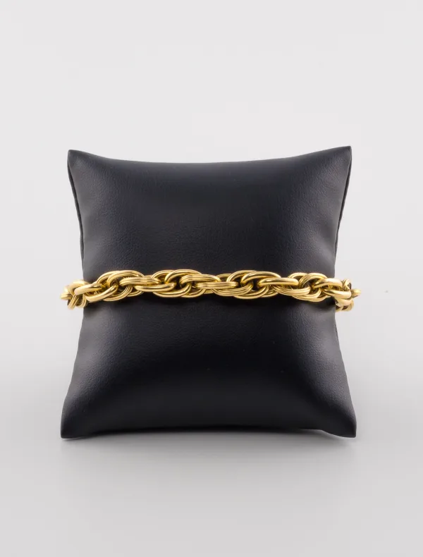 Bracelet Anneaux torsadés Or jaune