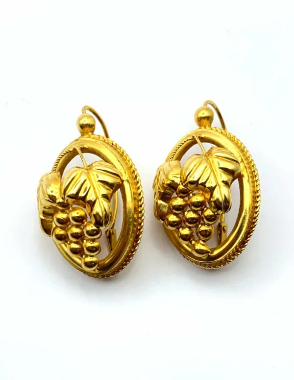 Boucles d'Oreilles Créoles Anciennes Or 18K