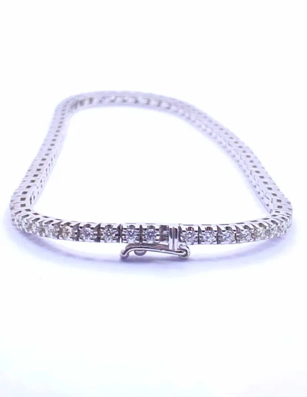Bracelet Rivière Or Blanc & Diamants