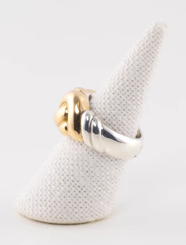 Bague Hermès Vintage Noeud Or & Argent