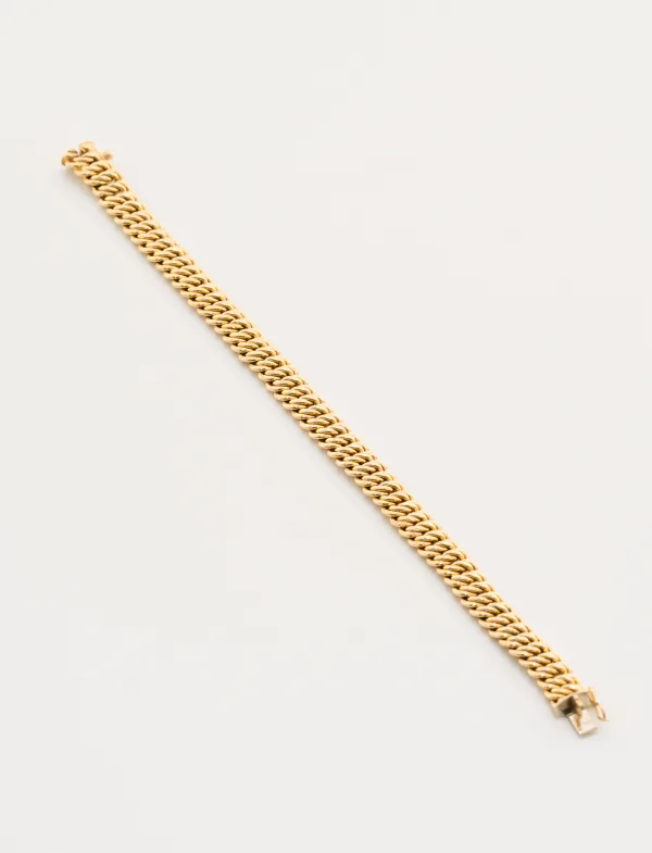 Bracelet Maille Américaine Or Jaune