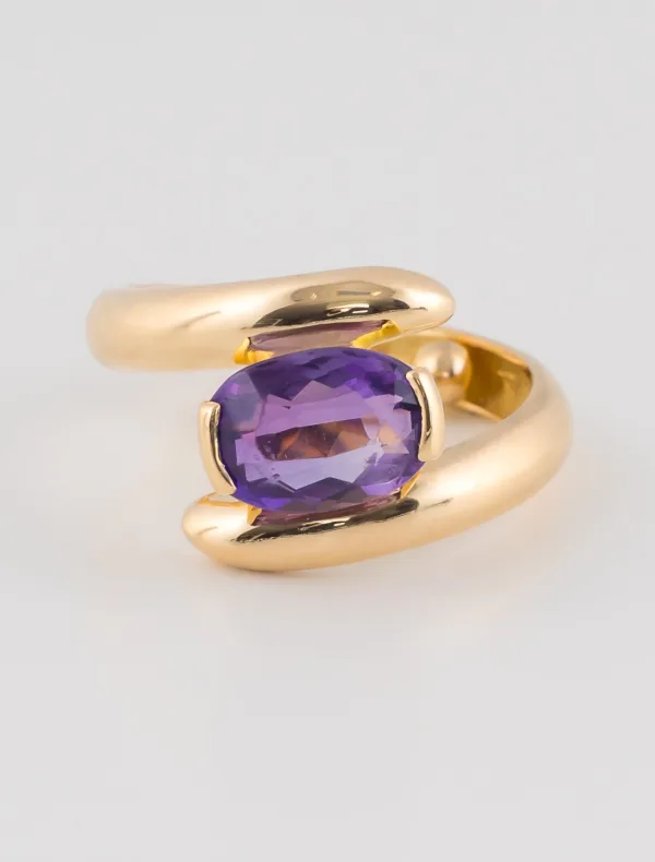 Bague Or Jaune & Améthyste