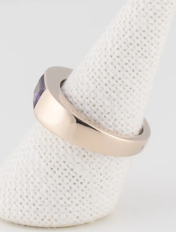 Bague Jonc Améthyste