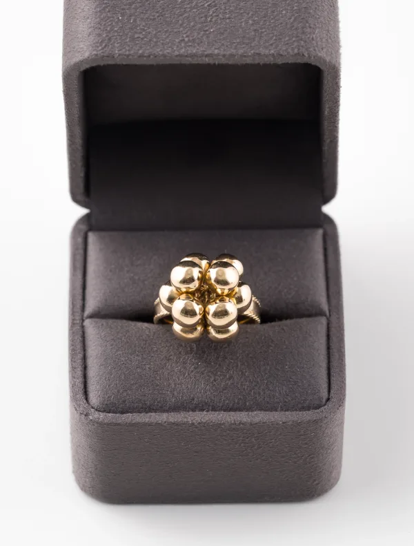Bague Grappe Vintage Or Jaune