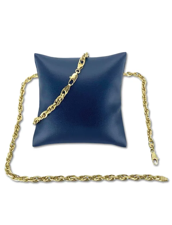 Parure Collier & Bracelet Mailles Or Jaune