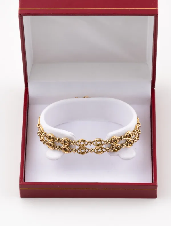 Bracelet Maille Originale Or Jaune