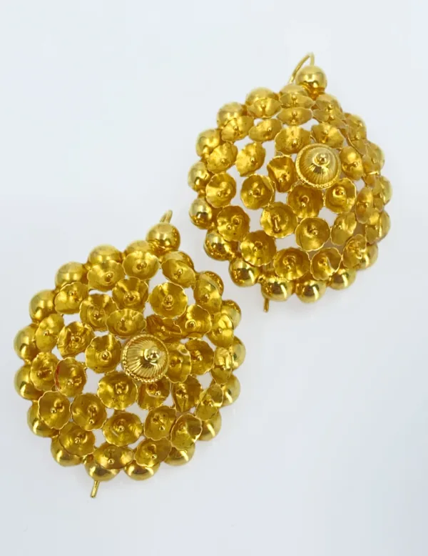 Boucles d'Oreilles Tété Négresse Or Jaune